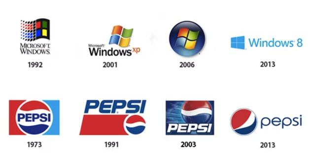Microsoft Windows和百事可樂(lè)標(biāo)志的演變.png